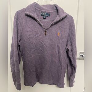Ralph Lauren Lavender Quarter-Zip Pullover